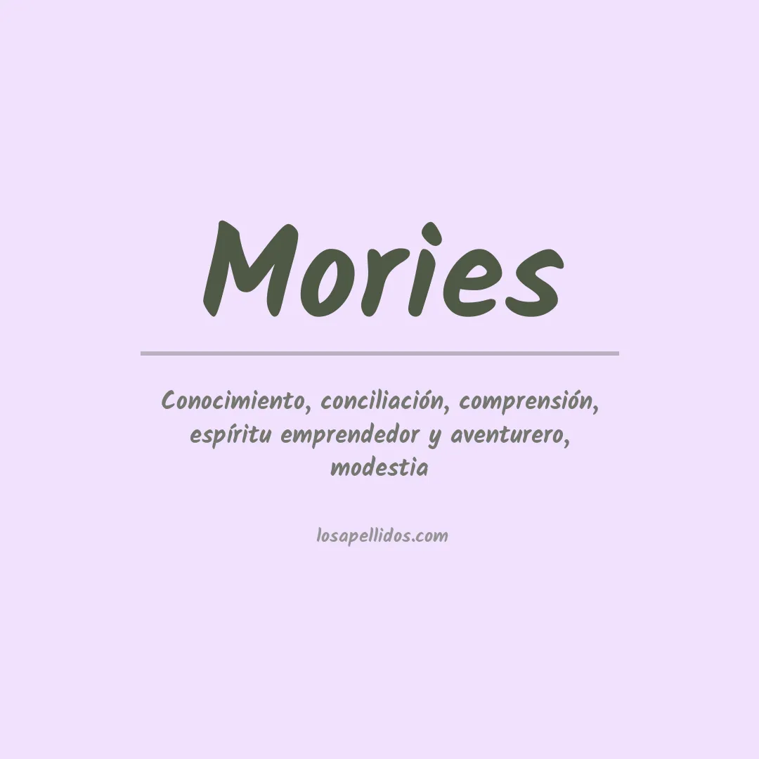 Apellido Mories