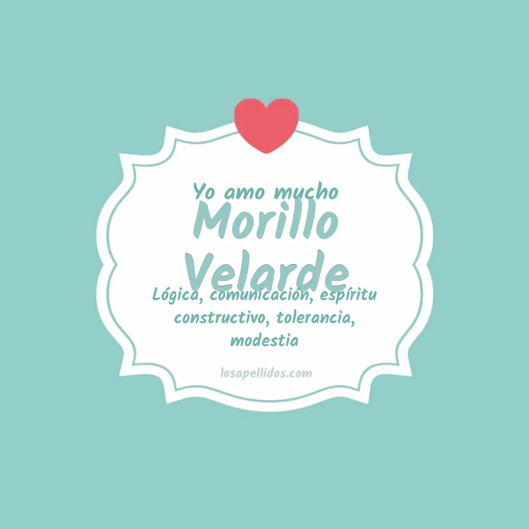 Yo amo mucho Morillo velarde