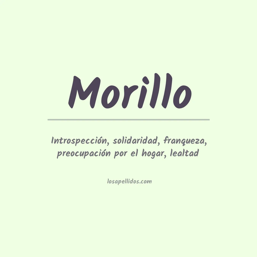 Apellido Morillo