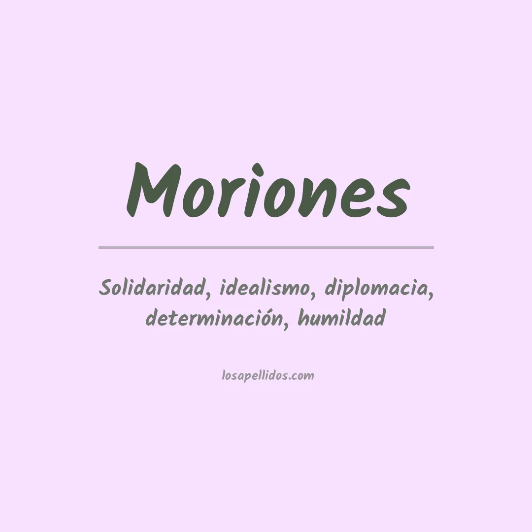 Apellido Moriones