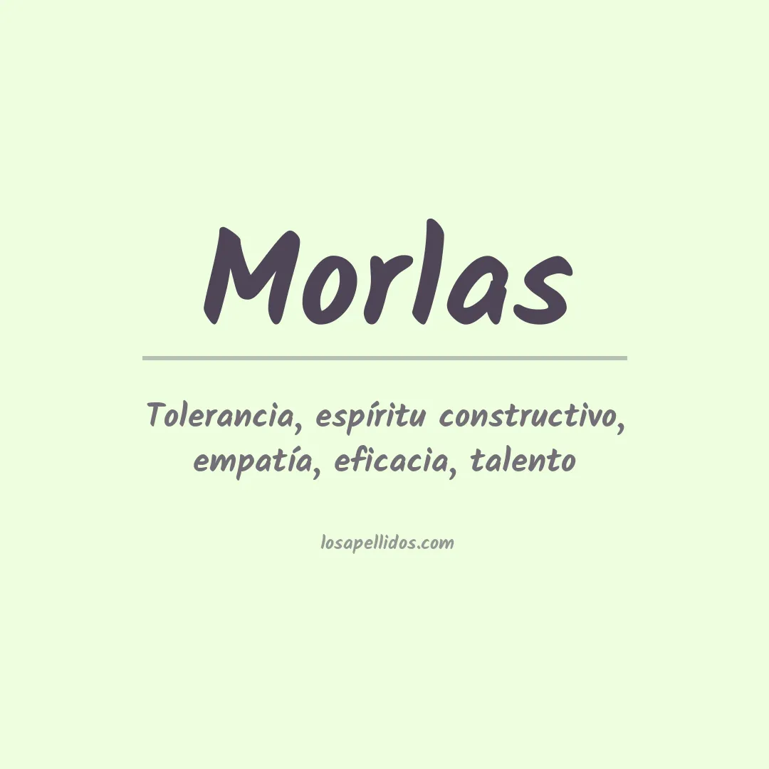 Apellido Morlas