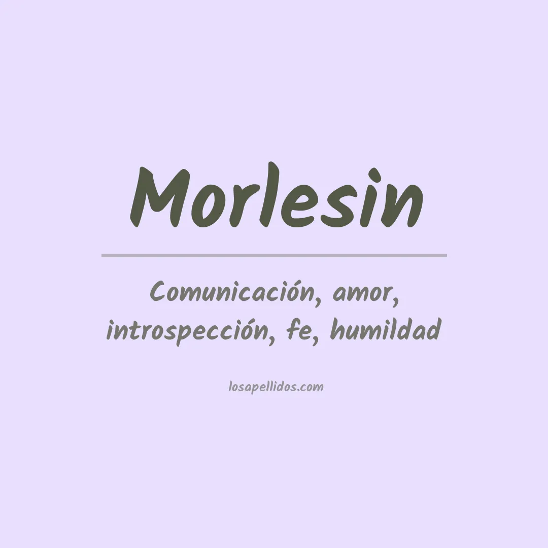 Apellido Morlesin