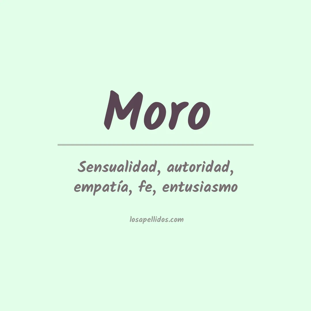 Apellido Moro