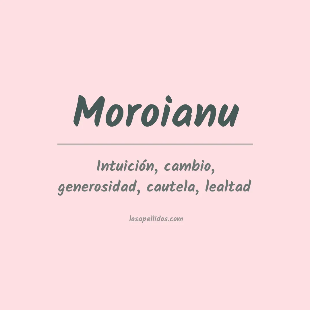 Apellido Moroianu