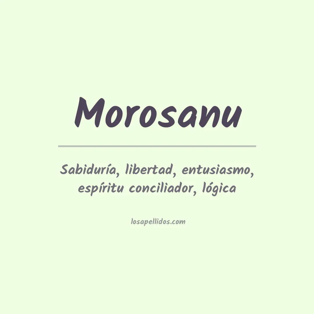 Apellido Morosanu