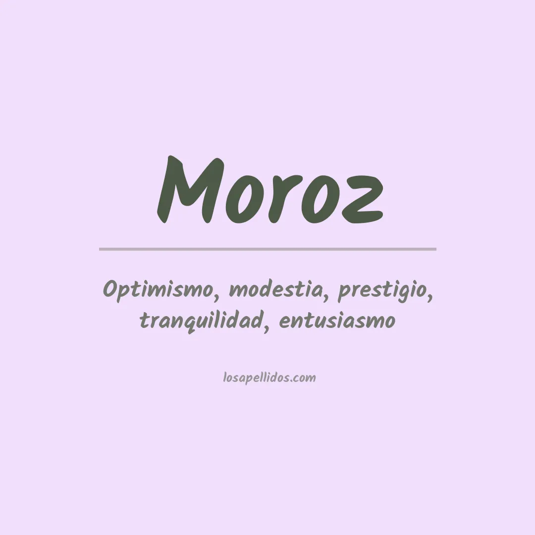 Apellido Moroz