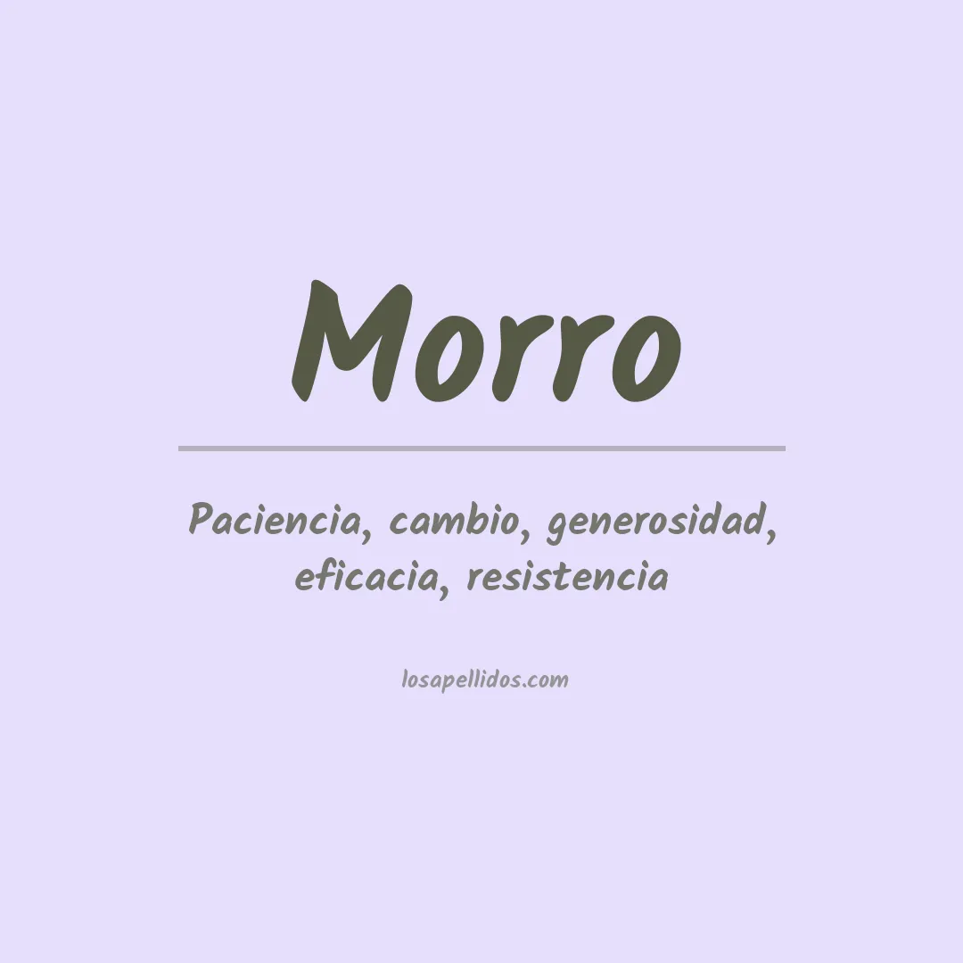 Apellido Morro