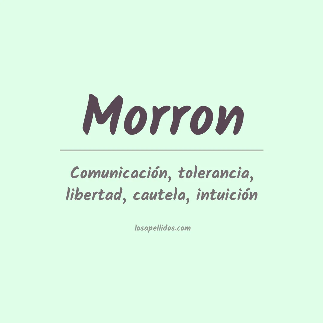 Apellido Morron