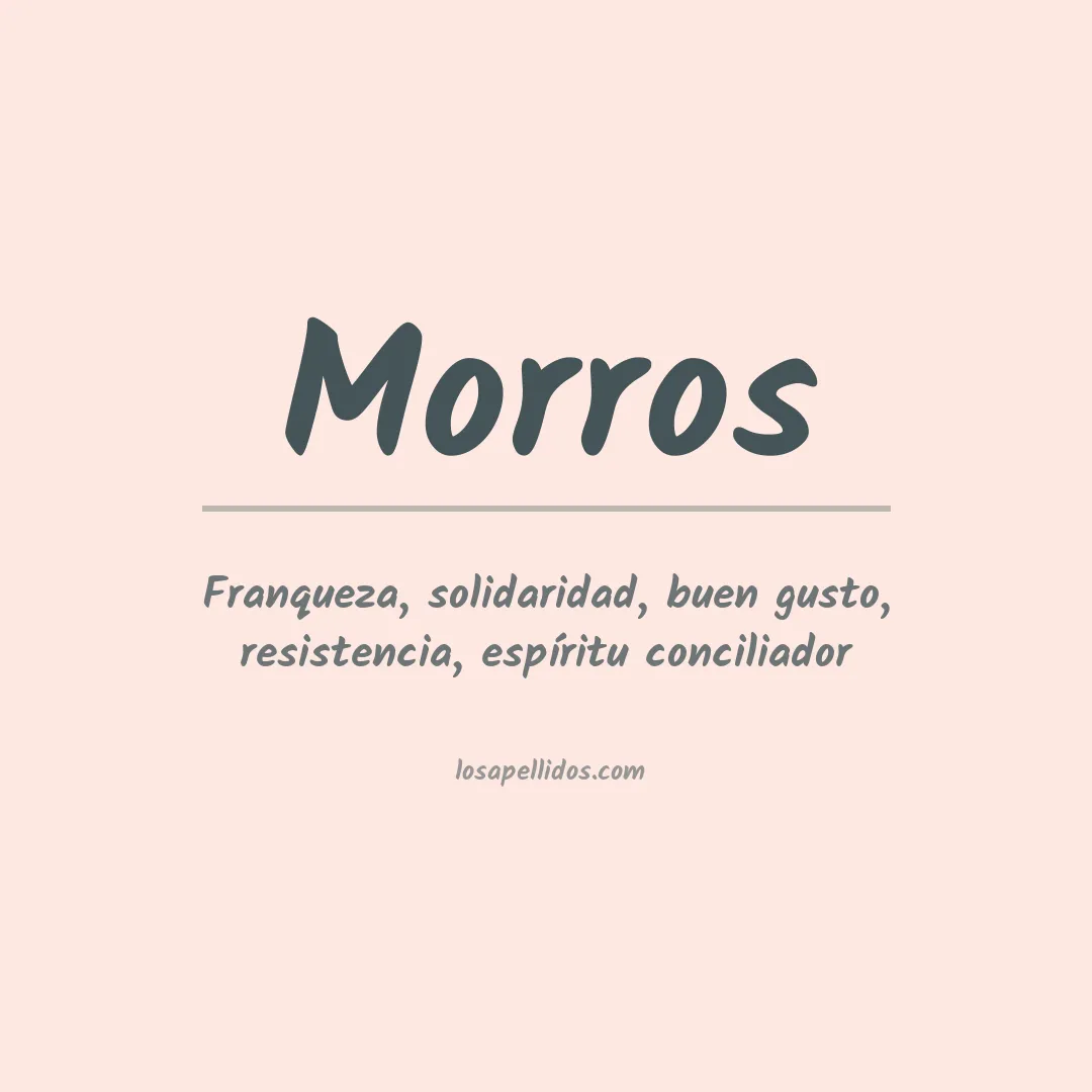 Apellido Morros