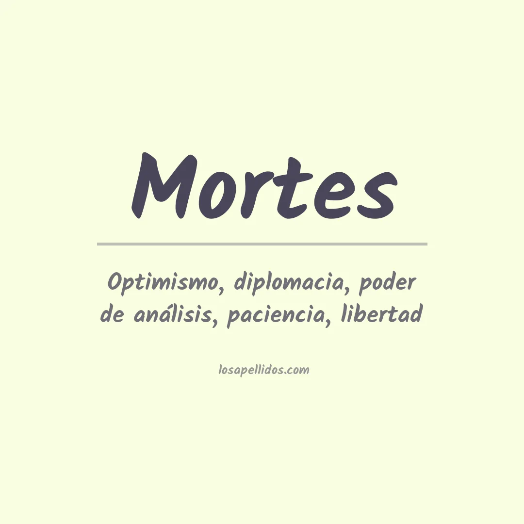Apellido Mortes