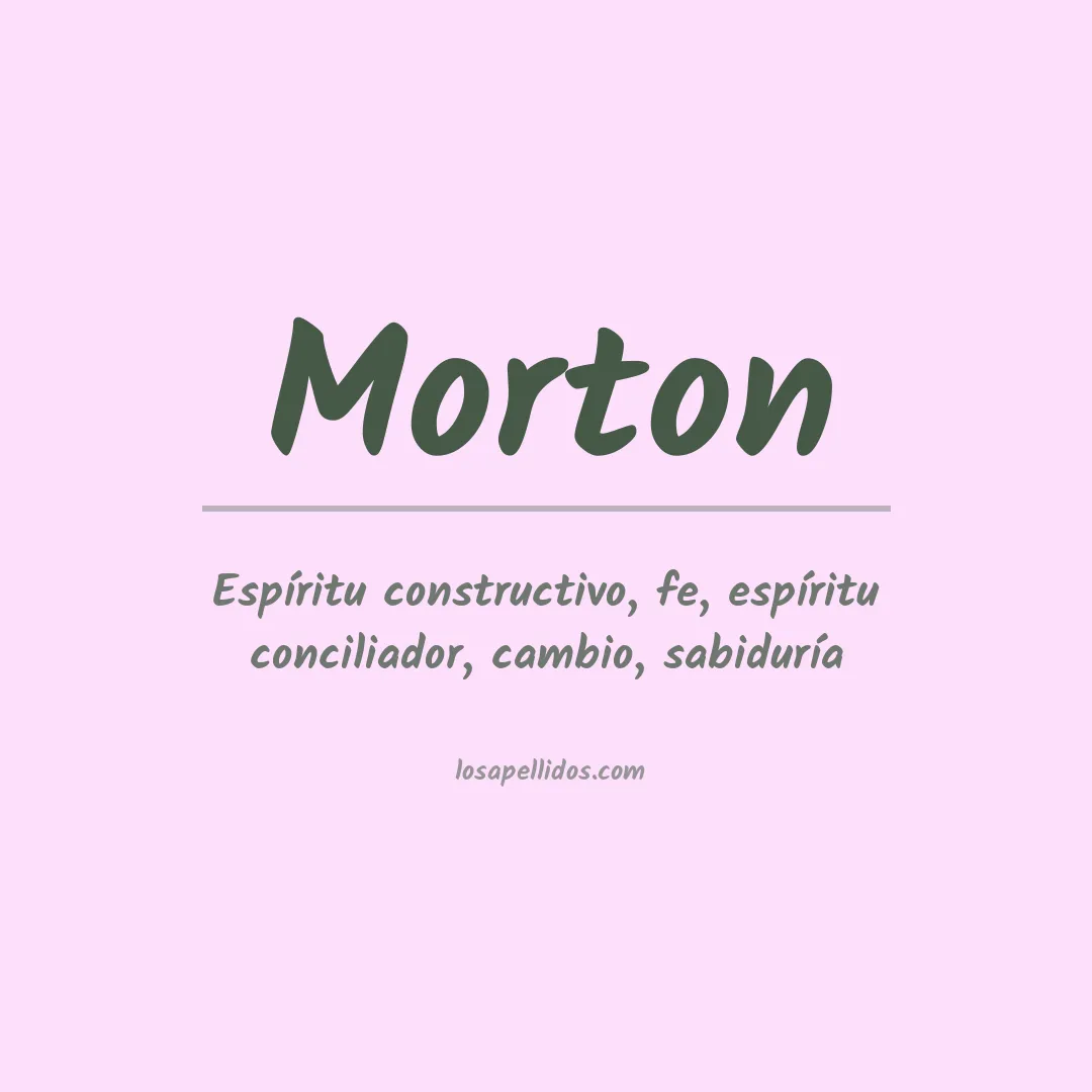 Apellido Morton