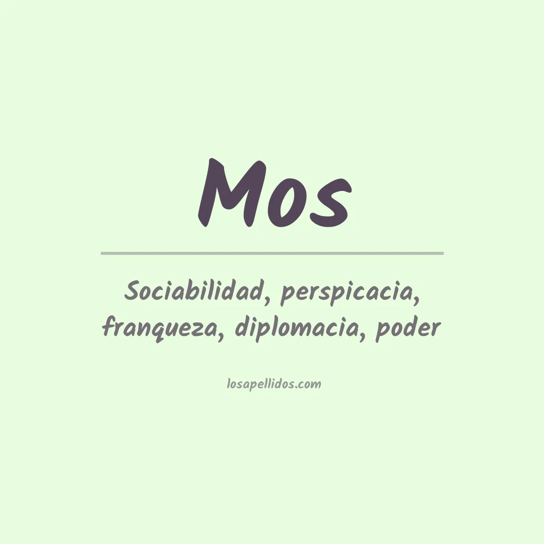 Apellido Mos