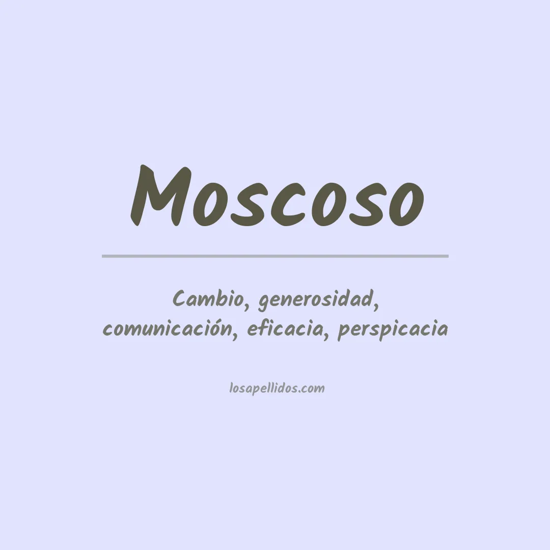 Apellido Moscoso