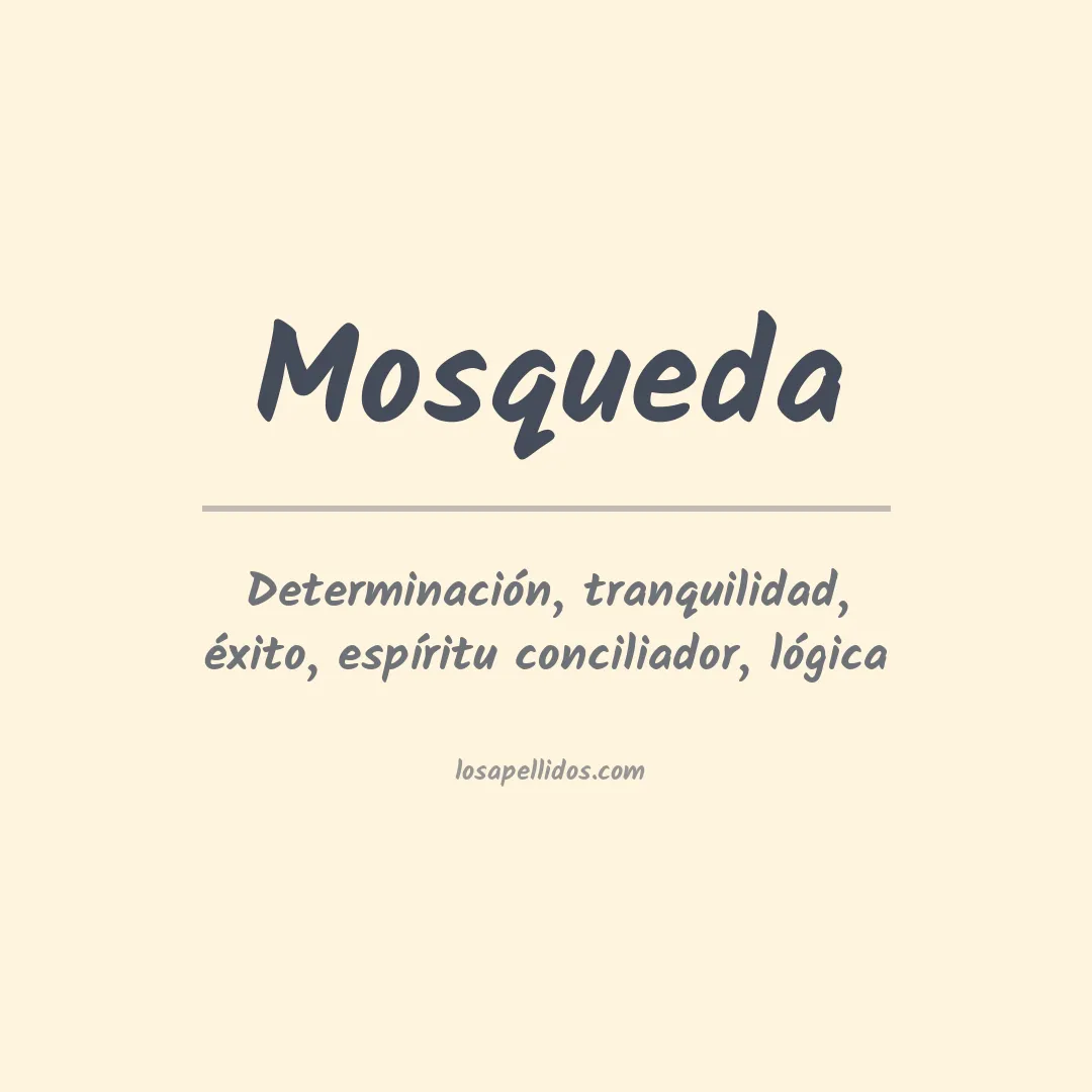 Apellido Mosqueda