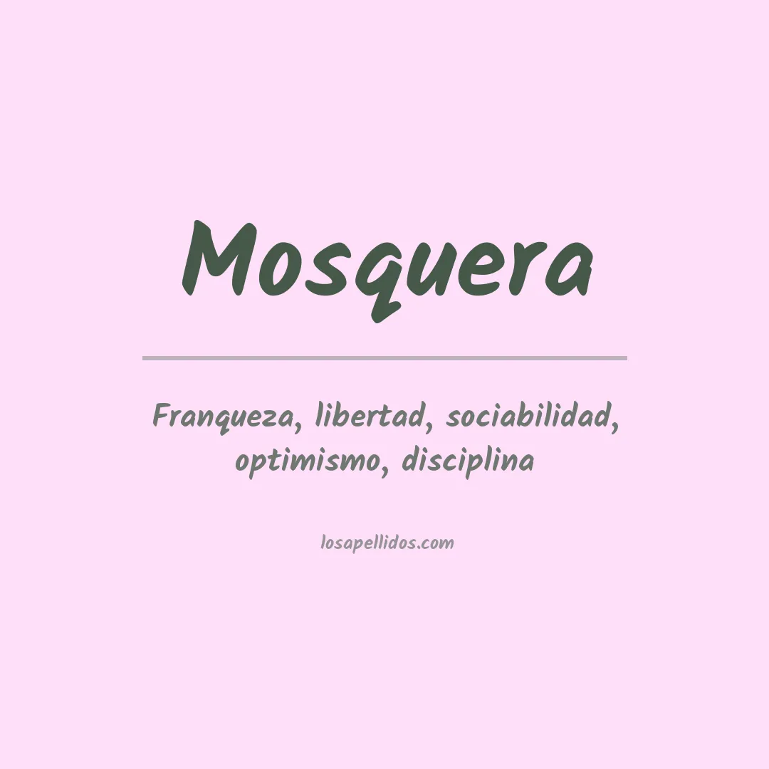 Apellido Mosquera