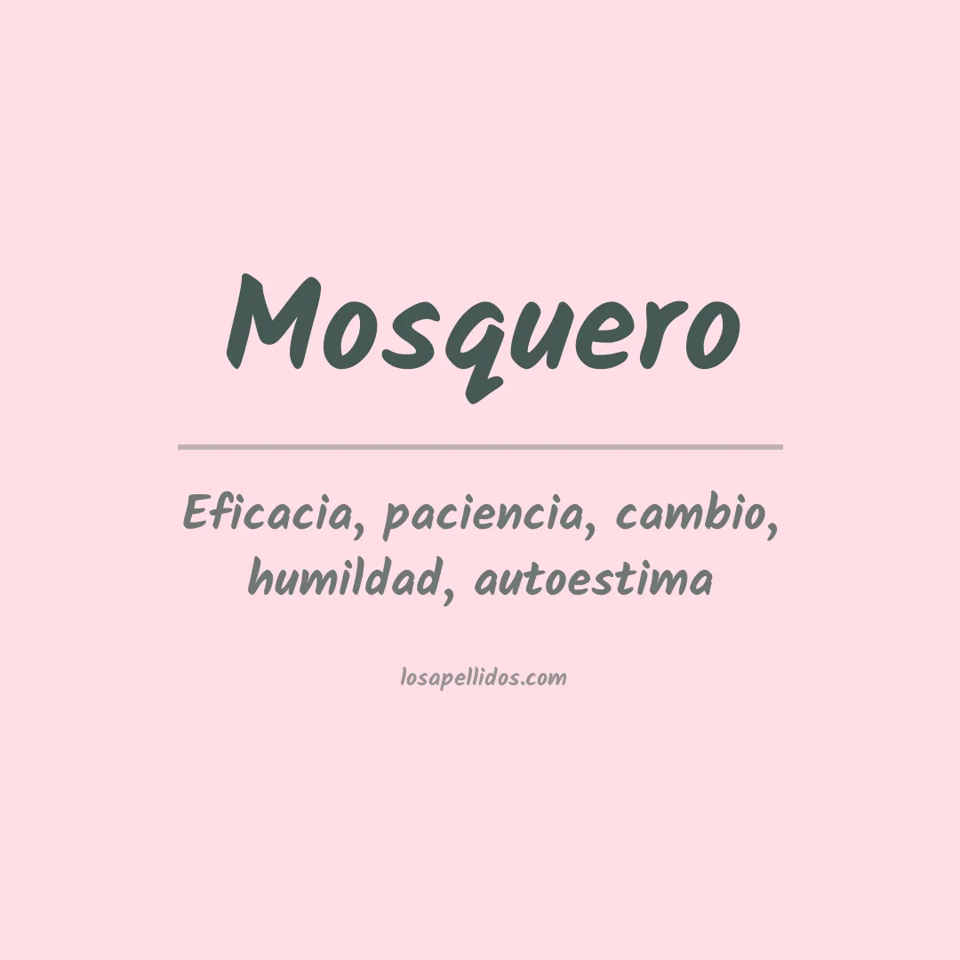 Significado del Apellido Mosquero