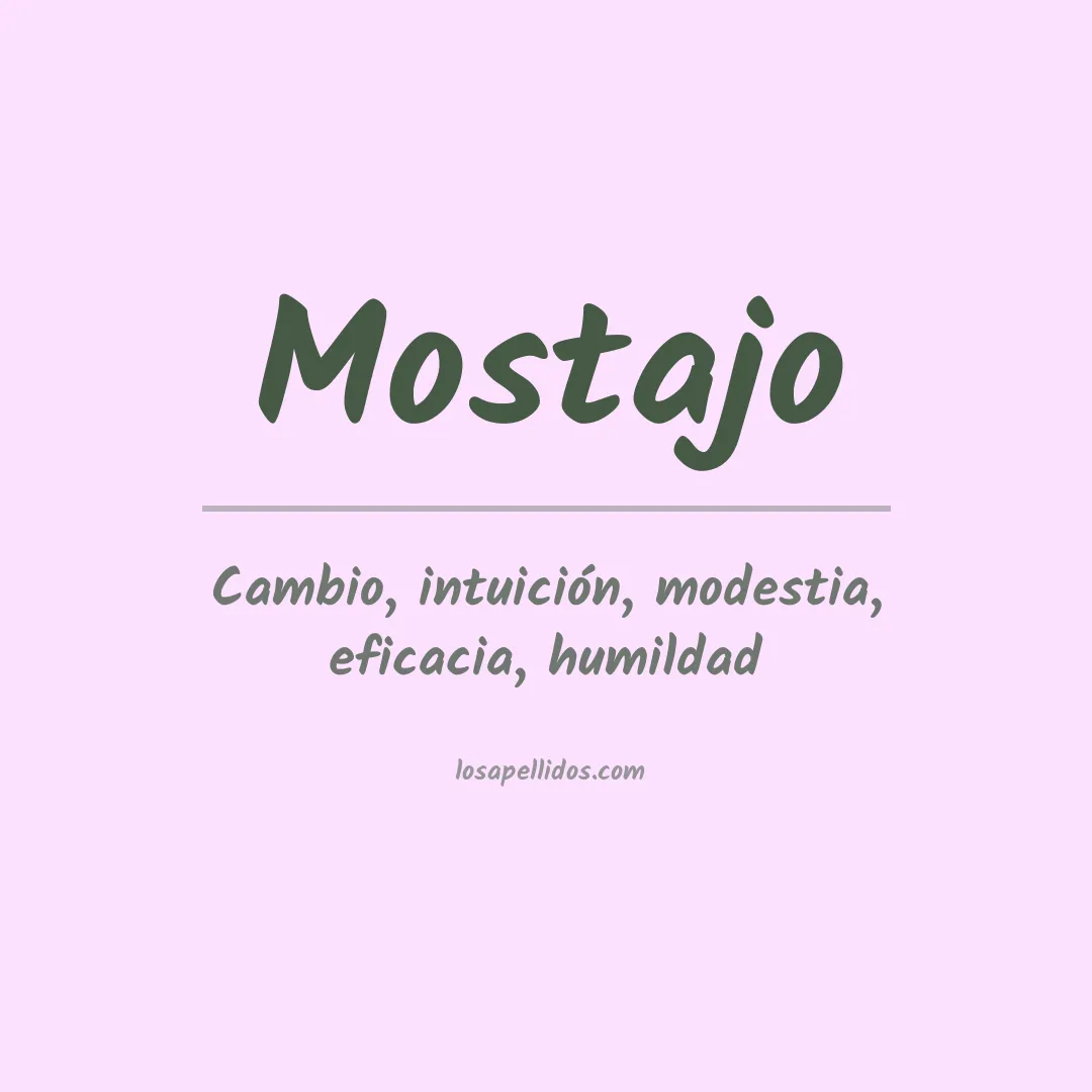 Apellido Mostajo