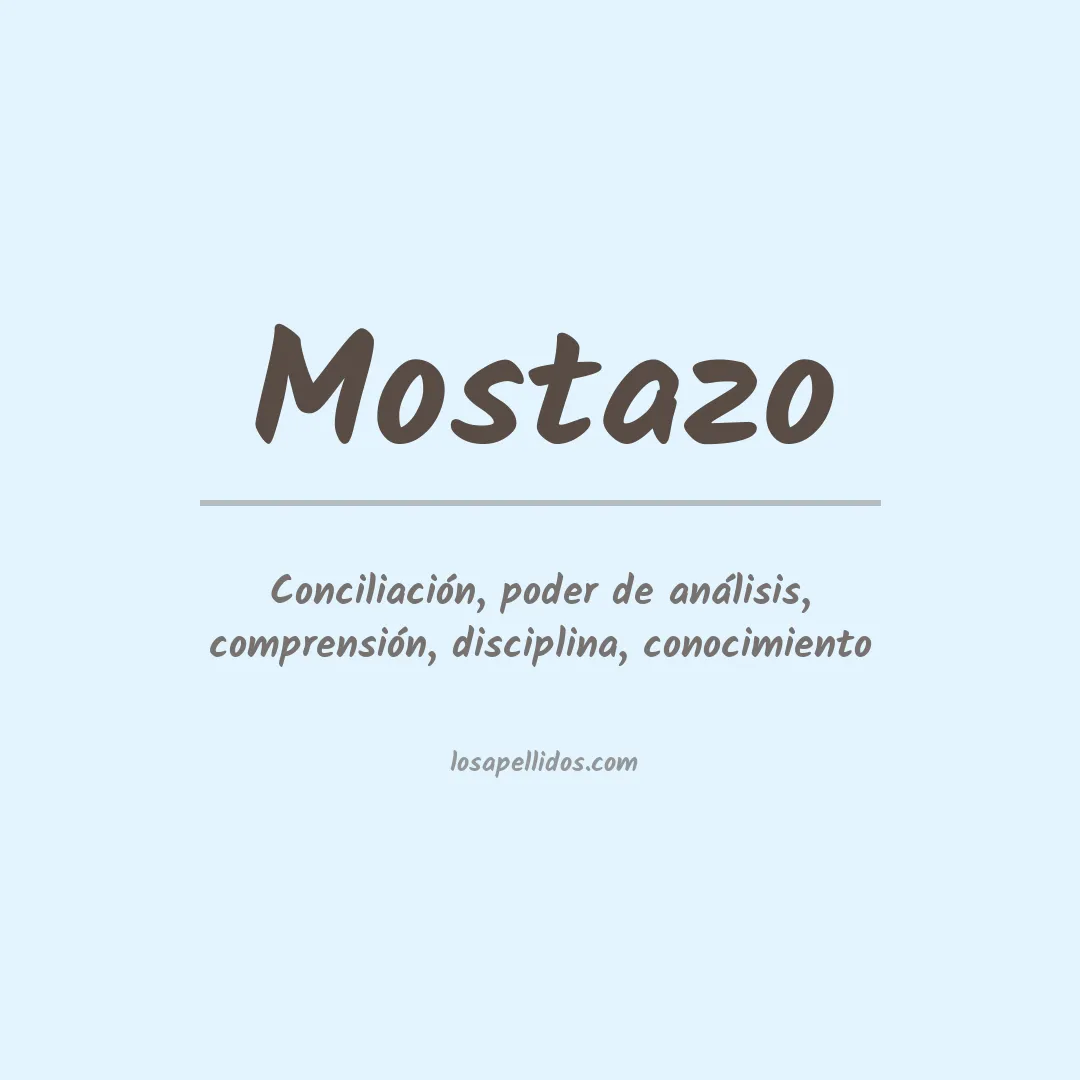Significado del Apellido Mostazo