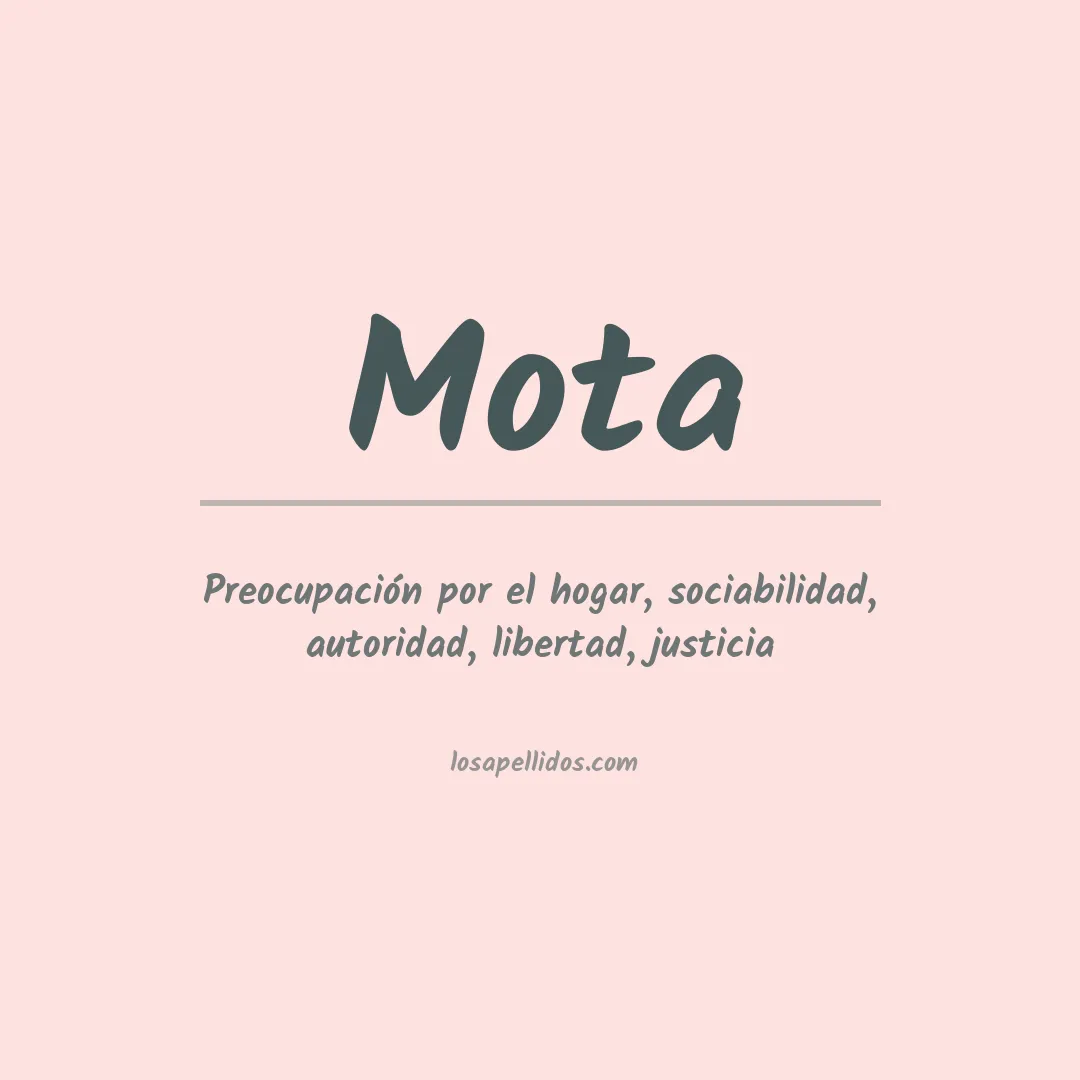 Apellido Mota