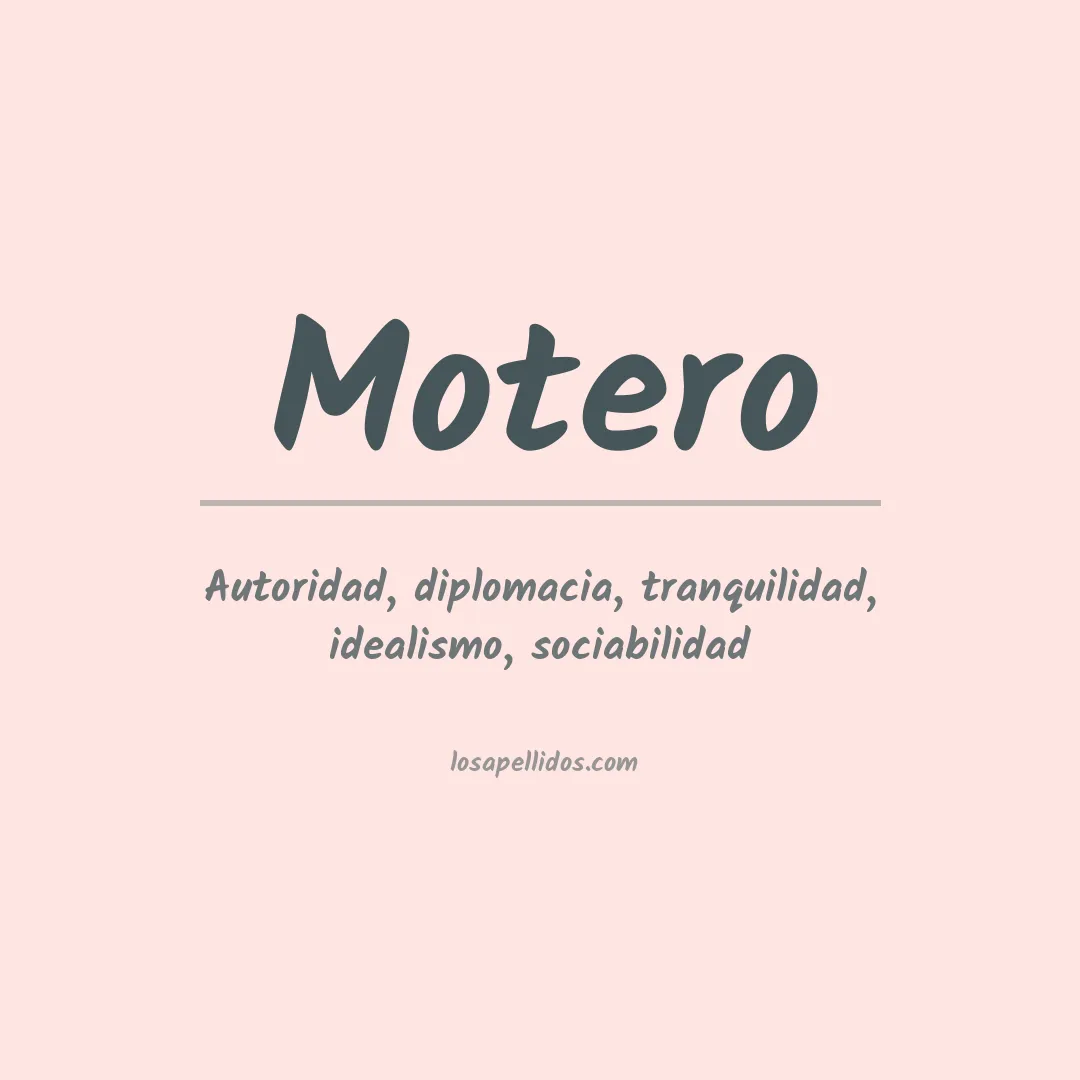 Apellido Motero