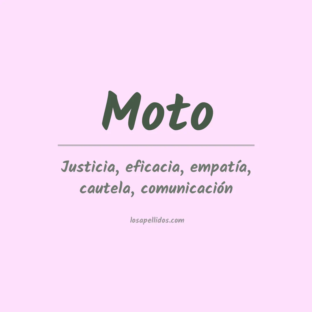 Apellido Moto