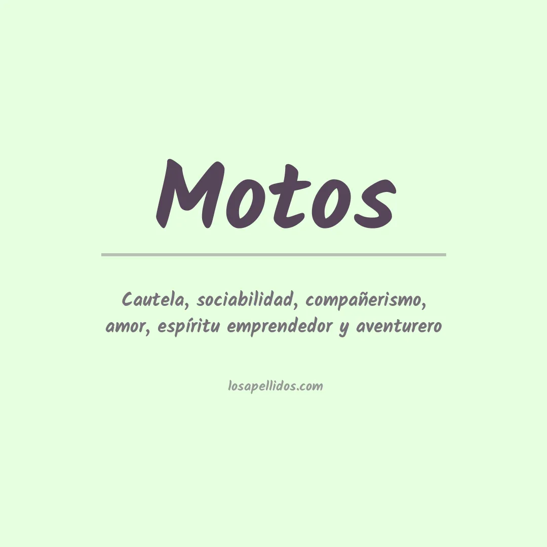Apellido Motos