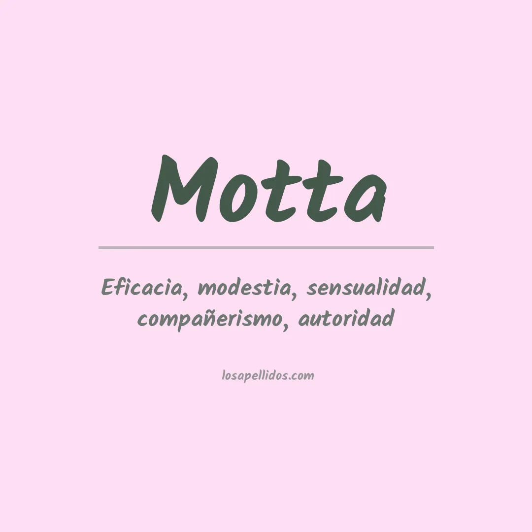 Apellido Motta