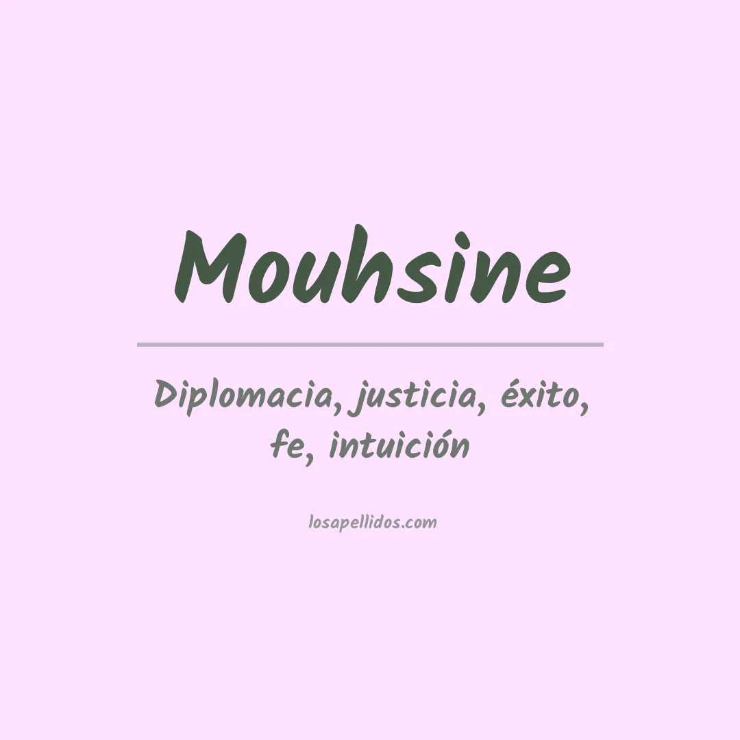 Apellido Mouhsine