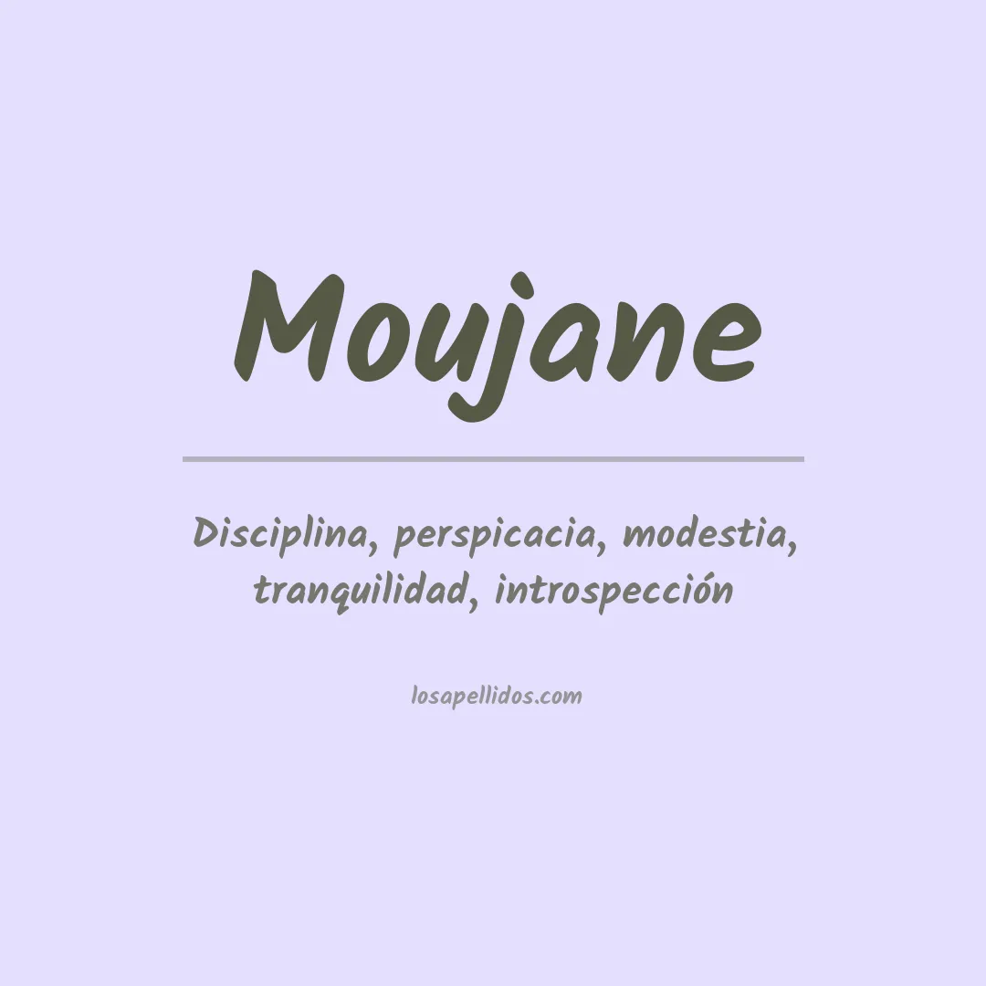 Apellido Moujane