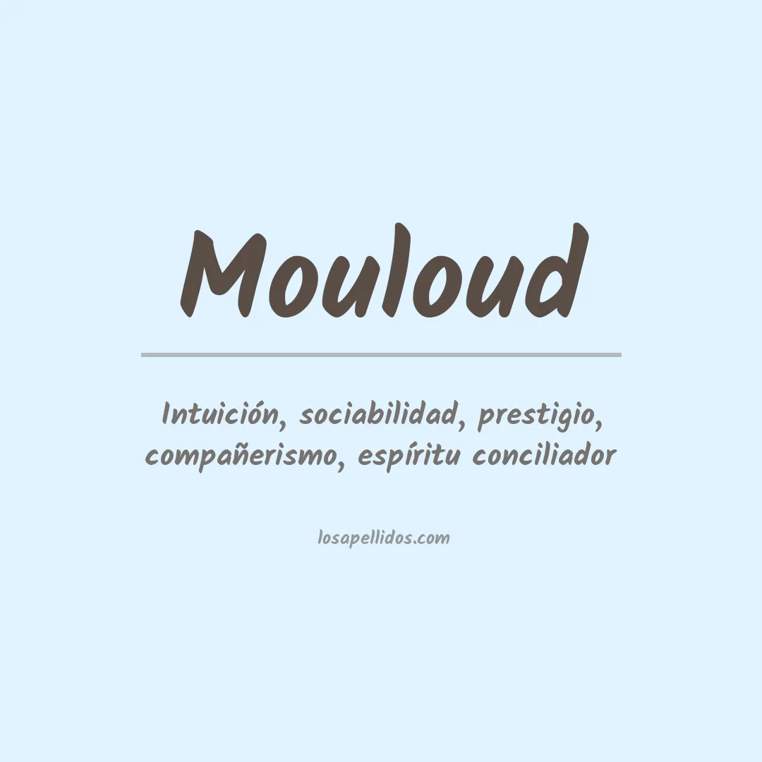Apellido Mouloud