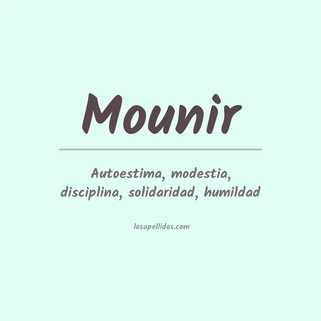Apellido Mounir
