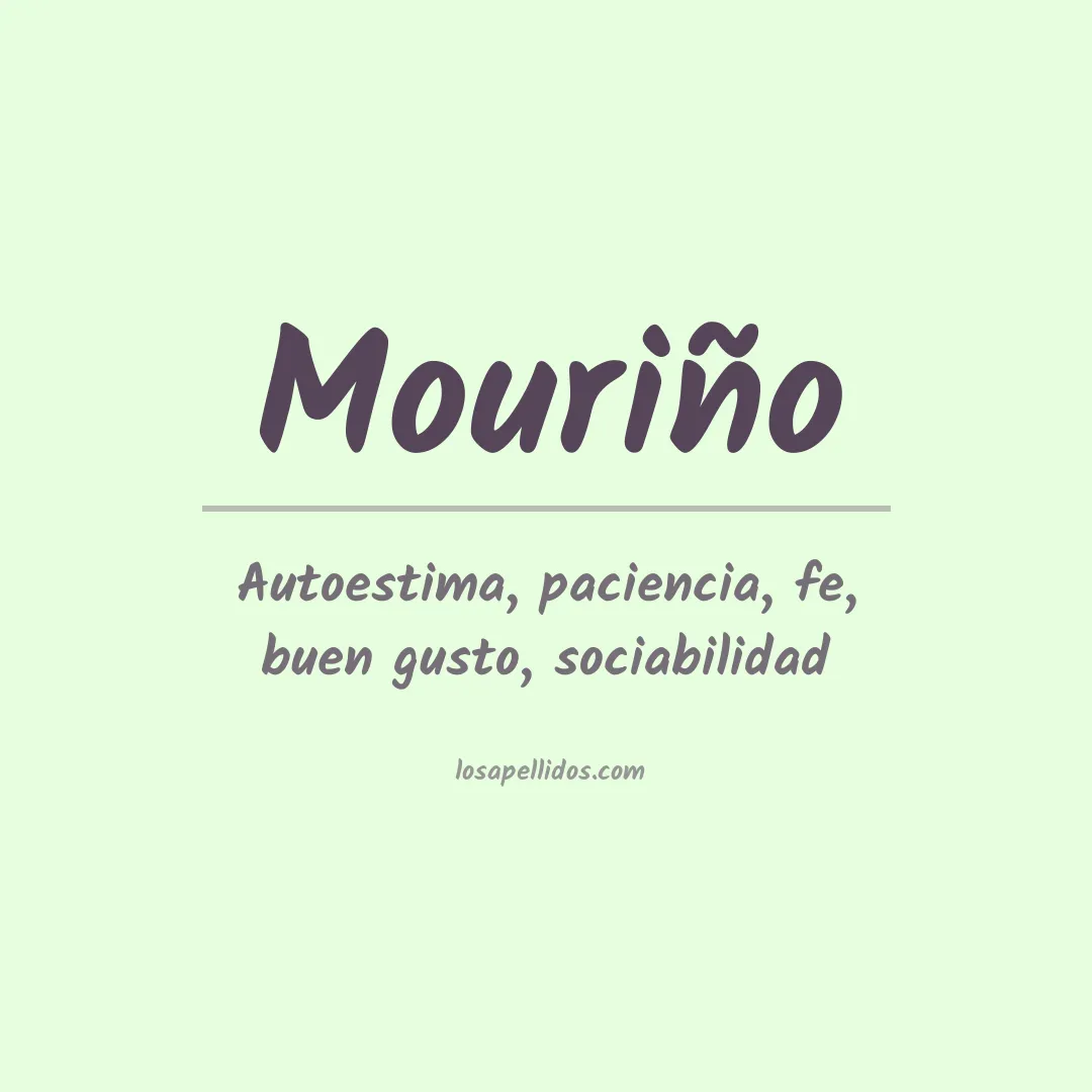Apellido Mouriño