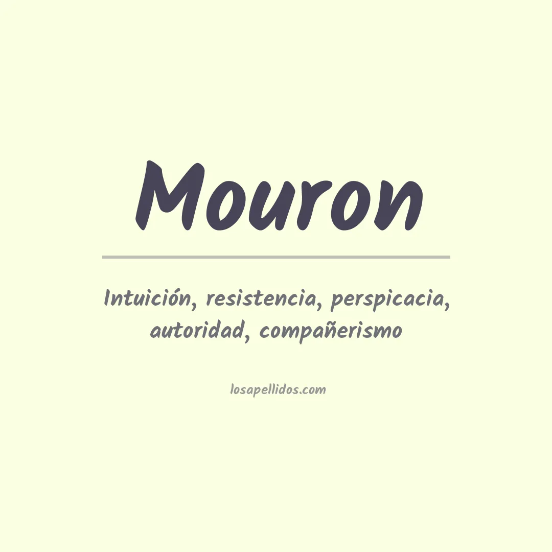 Apellido Mouron