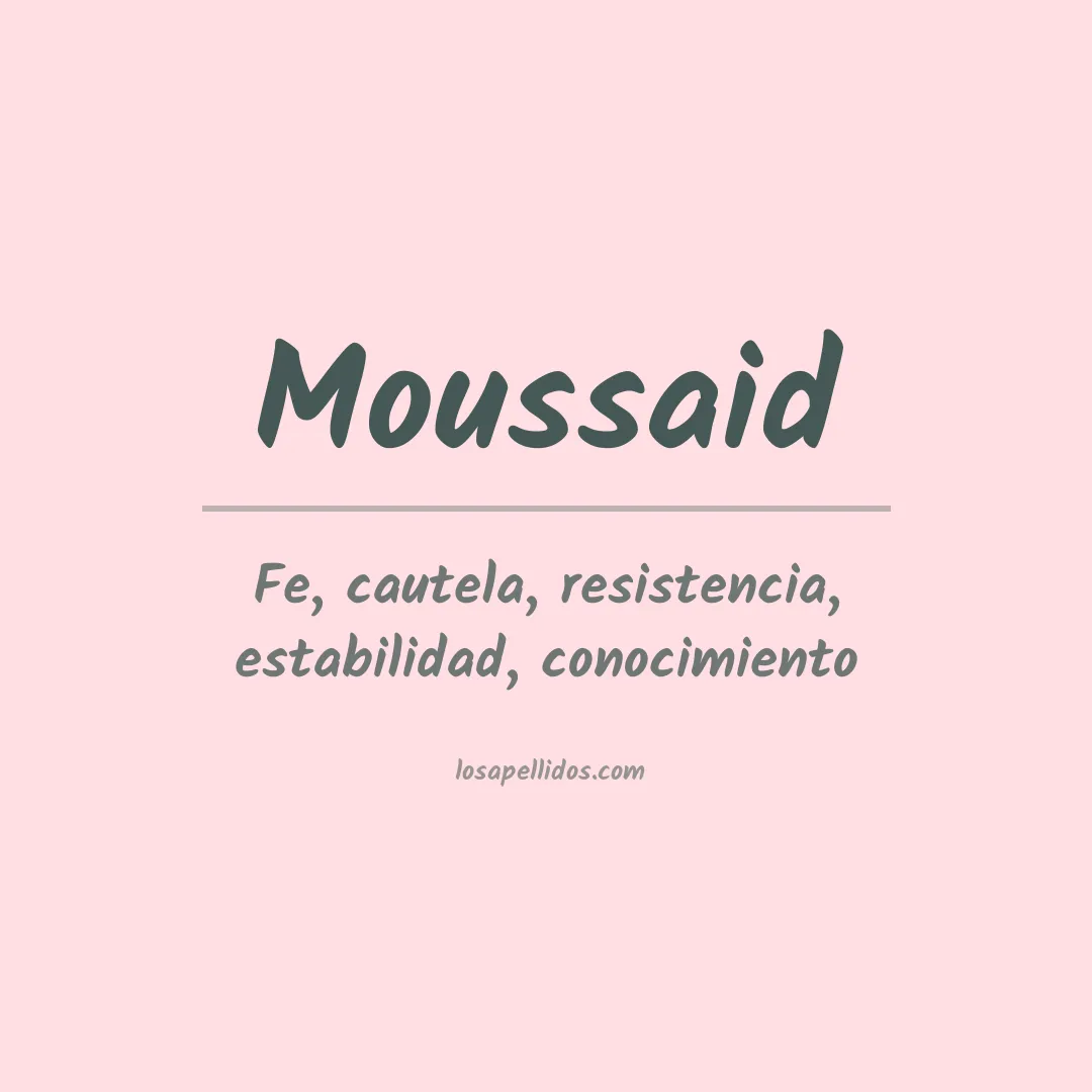Apellido Moussaid