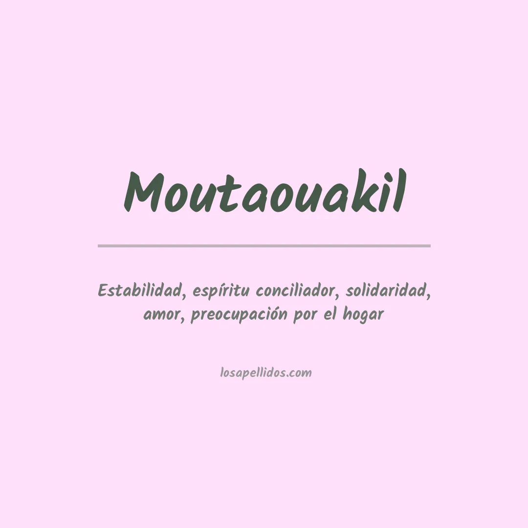 Apellido Moutaouakil