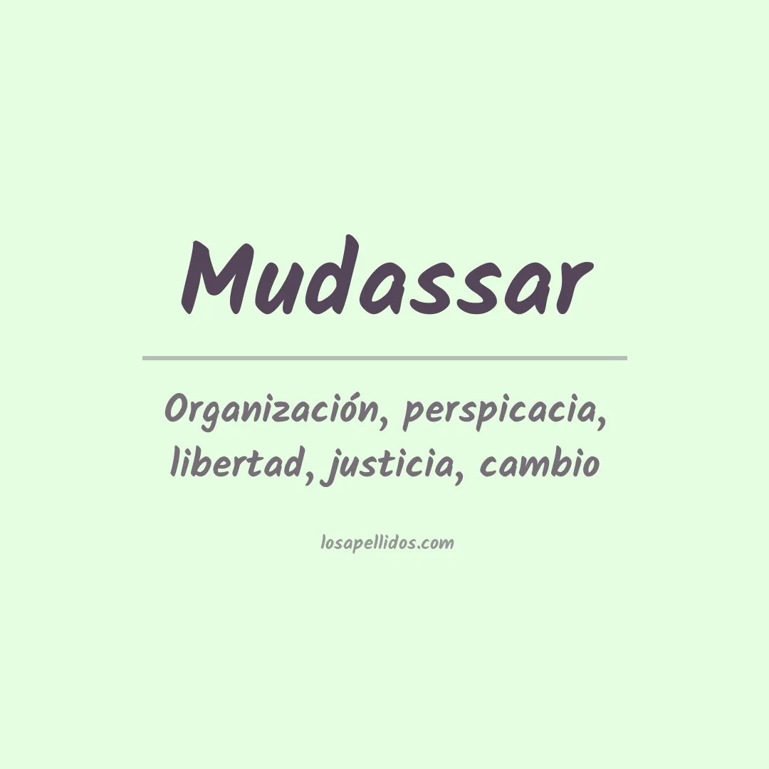 Apellido Mudassar