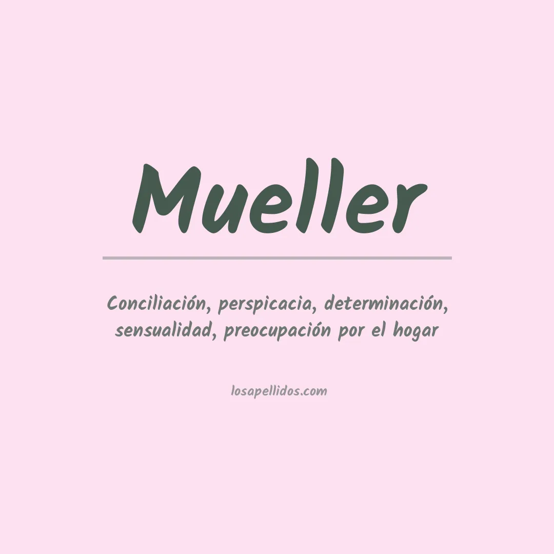 Apellido Mueller