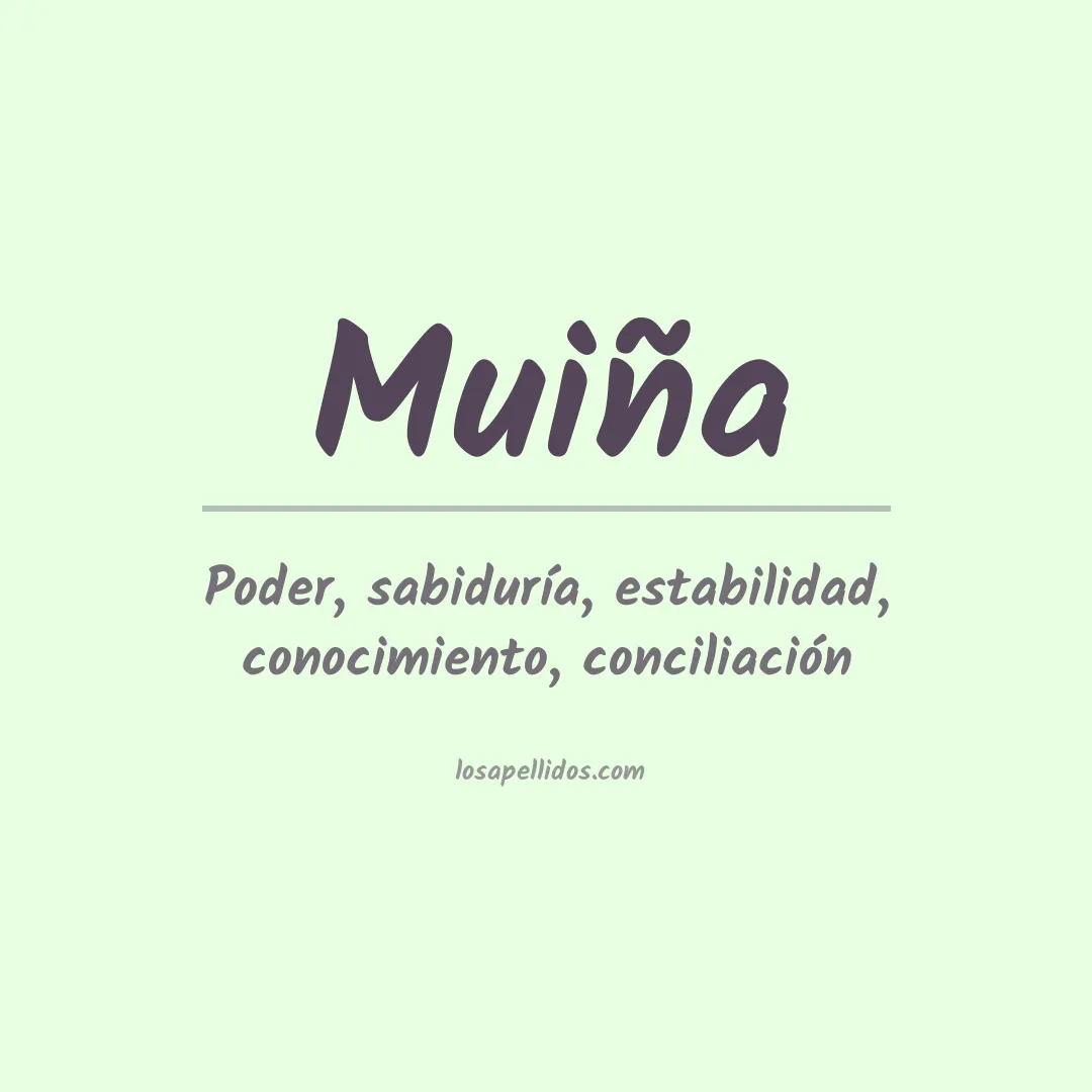 Apellido Muiña