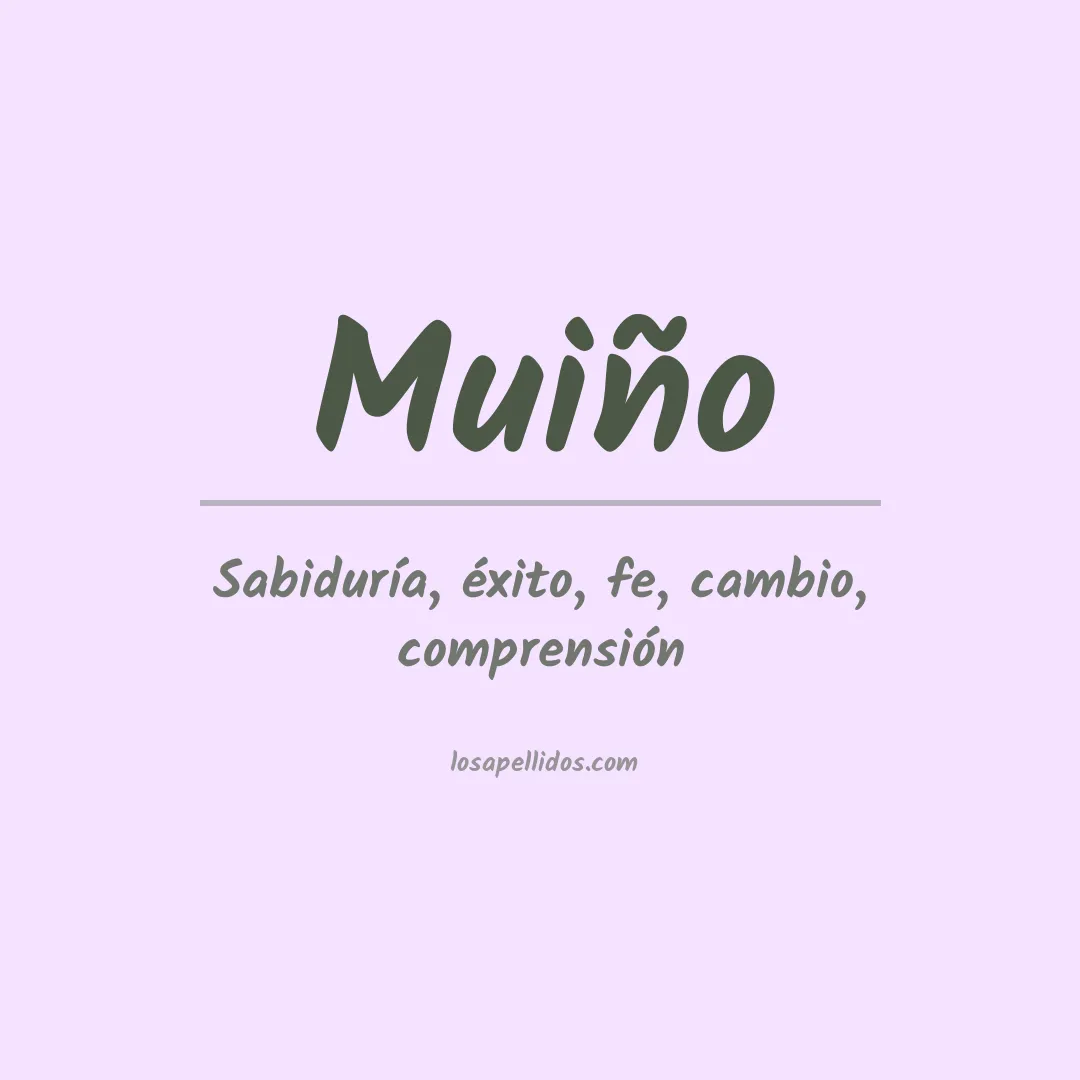 Apellido Muiño