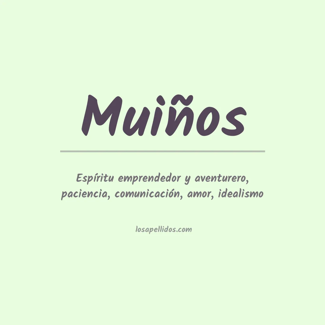 Apellido Muiños
