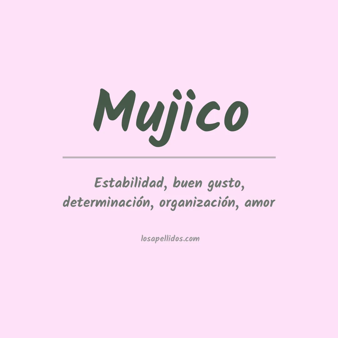 Apellido Mujico