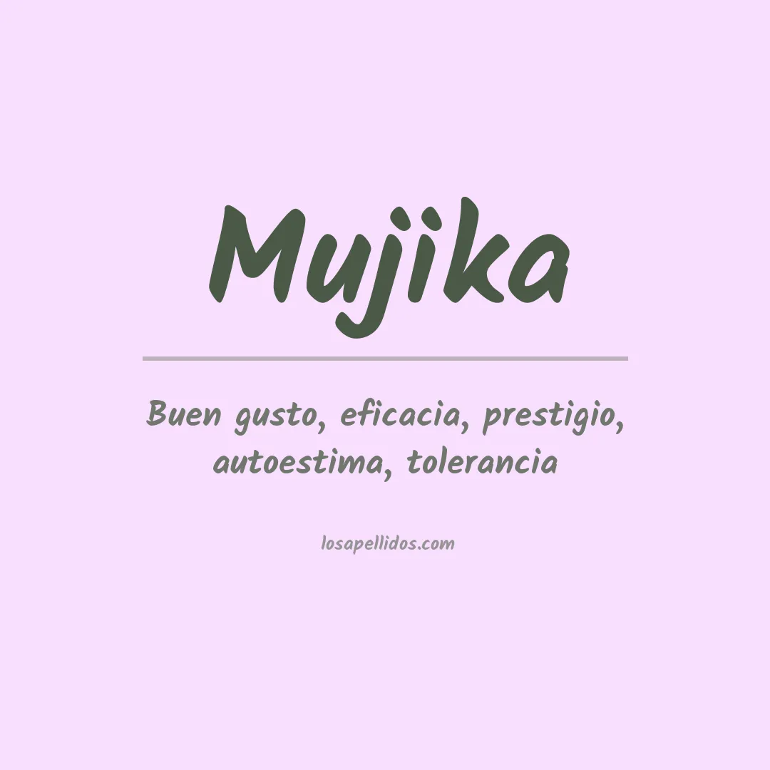 Apellido Mujika