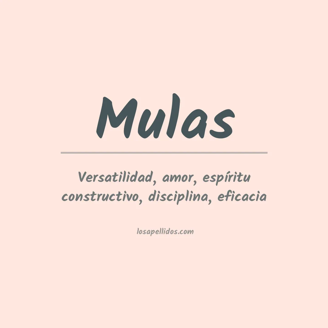 Apellido Mulas