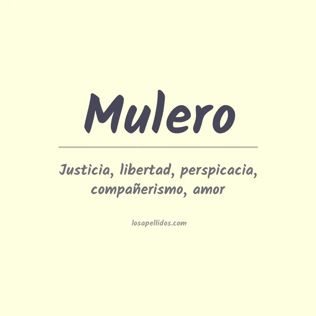 Apellido Mulero