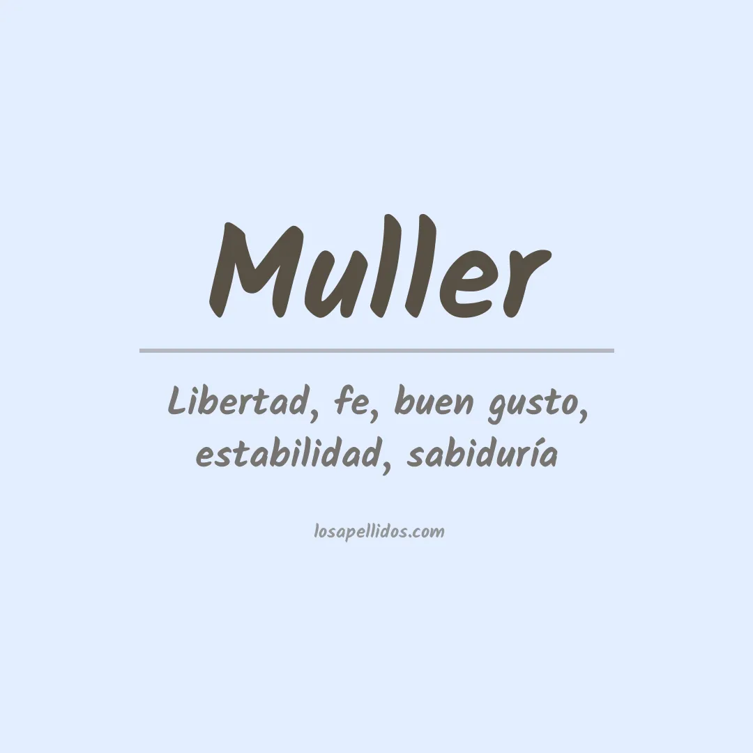 Apellido Muller