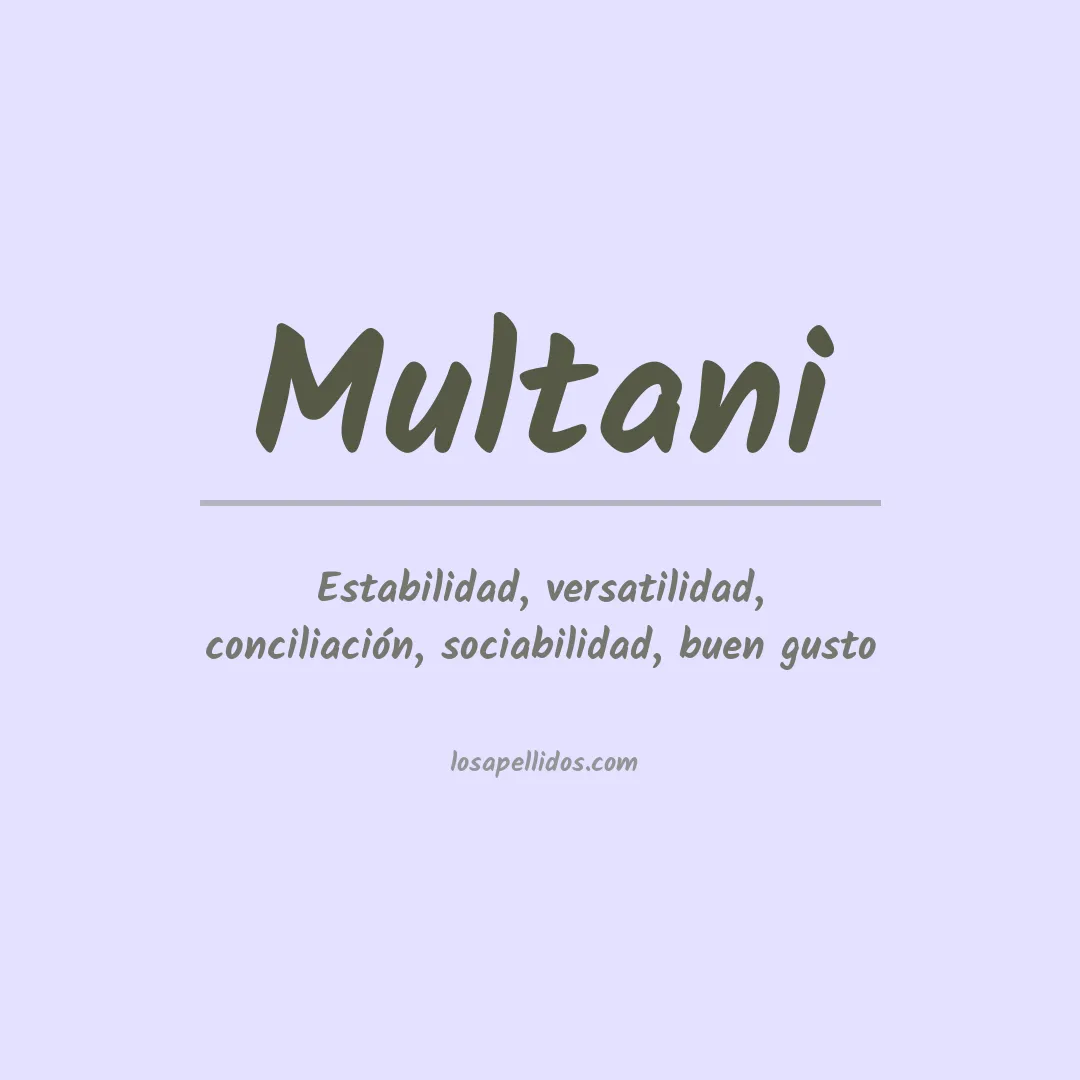Apellido Multani