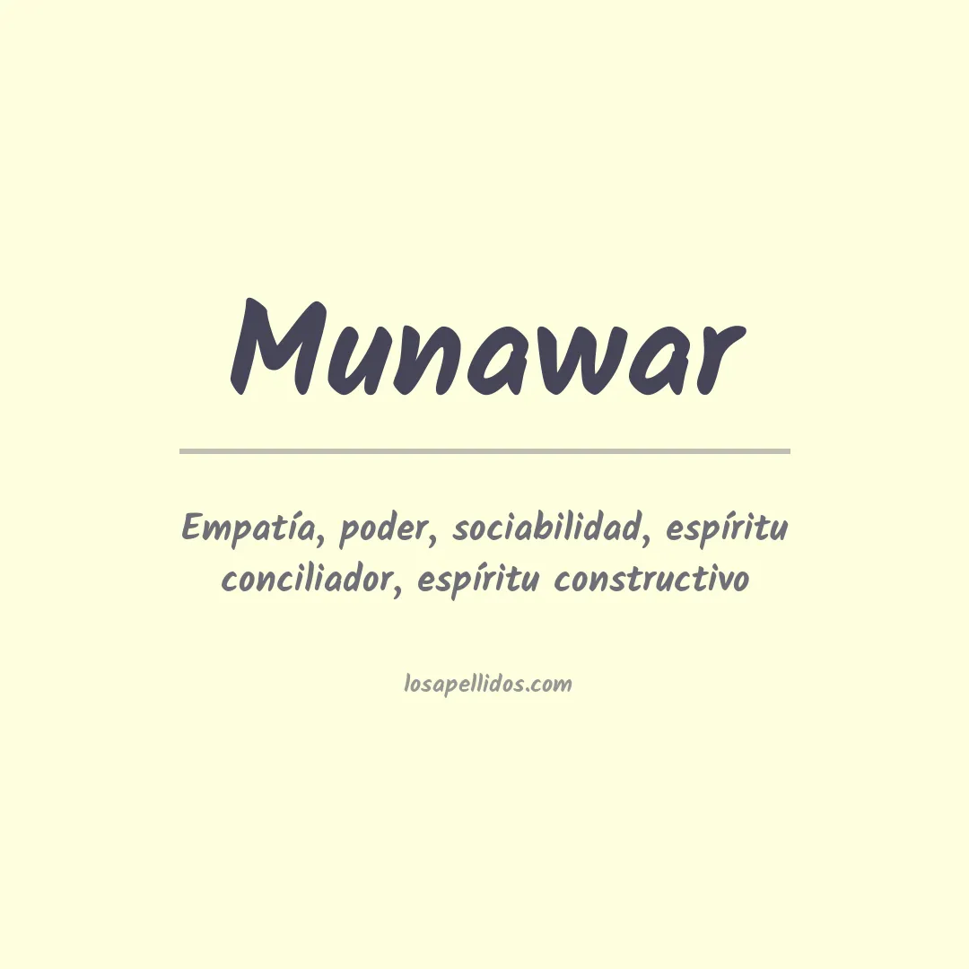 Apellido Munawar
