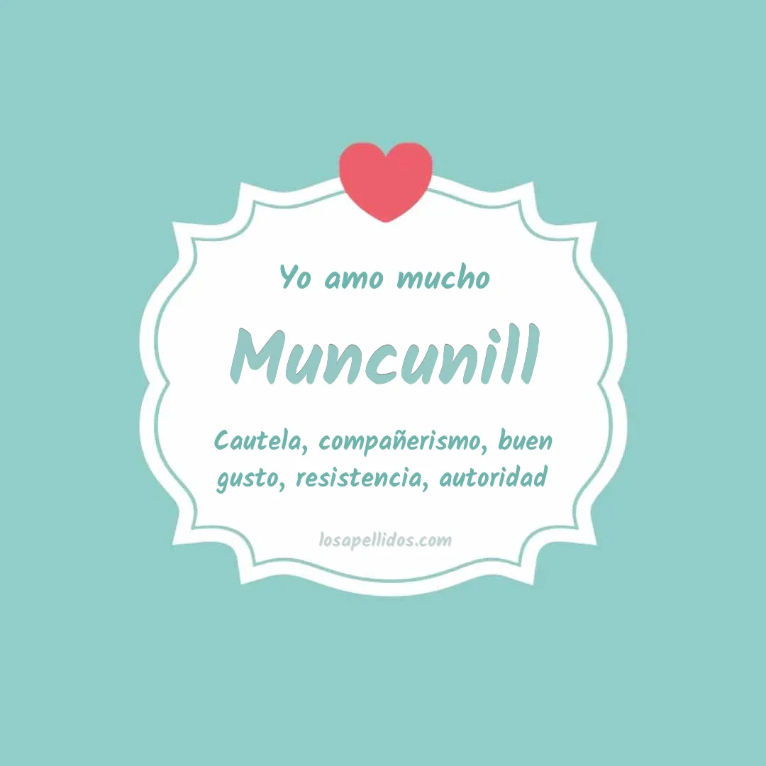 Yo amo mucho Muncunill