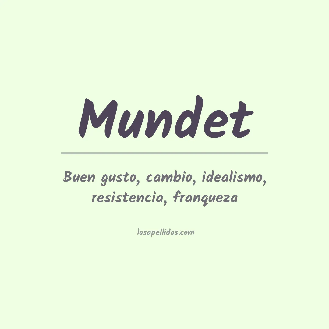Apellido Mundet