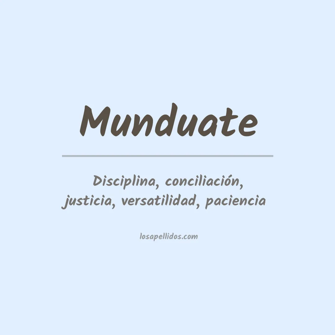 Apellido Munduate